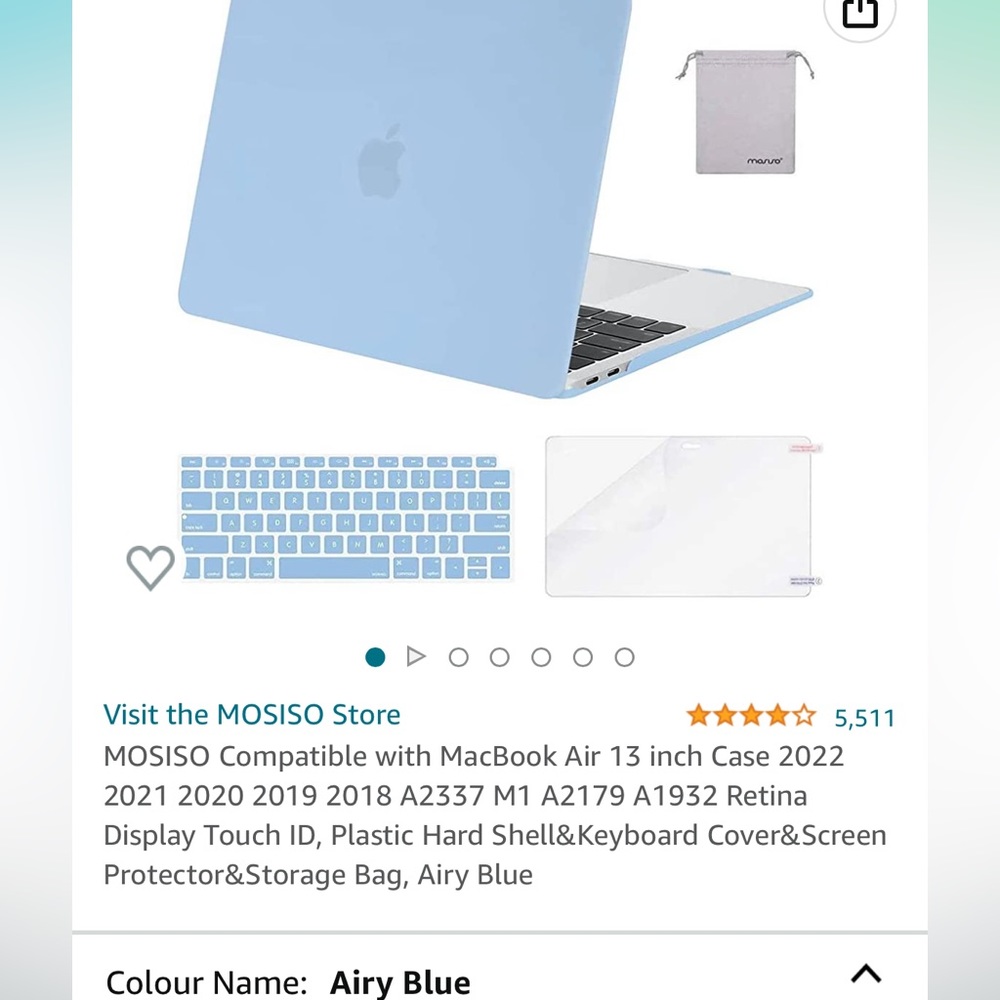 MacBook Air 13 inch Laptop Case